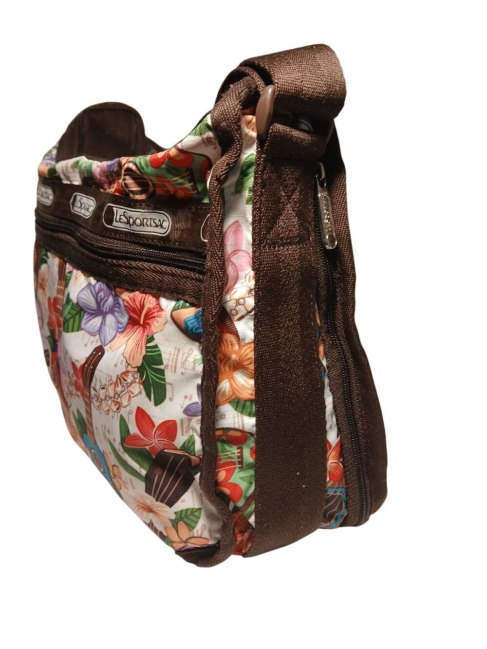 LeSportsac Deluxe Everyday Crossbody Bag Guitar Mele Ukulele Vacation Resort - Picture 10 of 16